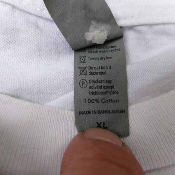 Smart Blanks Diamond Sawblade Blade Warehouse Massacre L/S White Mens XL T-Shirt - Picture 10 of 15